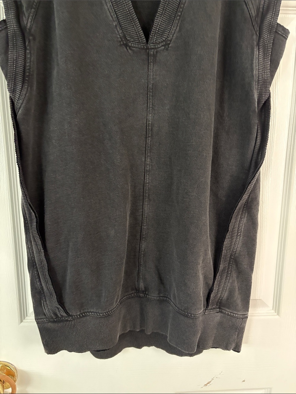 Anthropologie | Daily Practice Black Sweatshirt Mini Dress - Picture 7 of 10